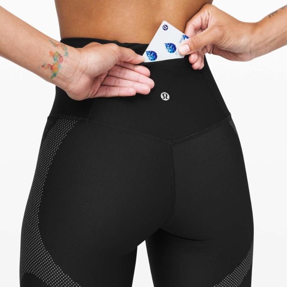 Lululemon - Mapped Out High-Rise Tight 28" - Black / Glacier Grey - Picture 5 of 12